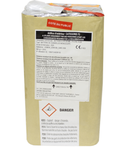 « PRO F3 » 6 bombes 50mm Scintillant Or