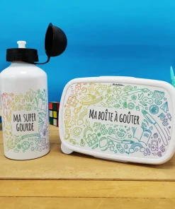 Alternative view of Boîte à goûter & gourde enfant Arc en ciel