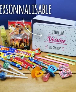 Alternative view of Coffret bonbons des années 90  “Je suis une voisine qui déchire”- cadeau personnalisé