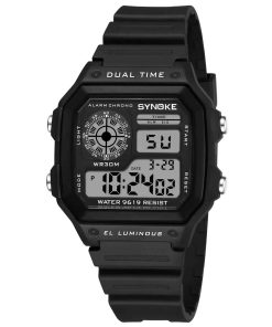 Montre Chronomètre Noire pour Athlète